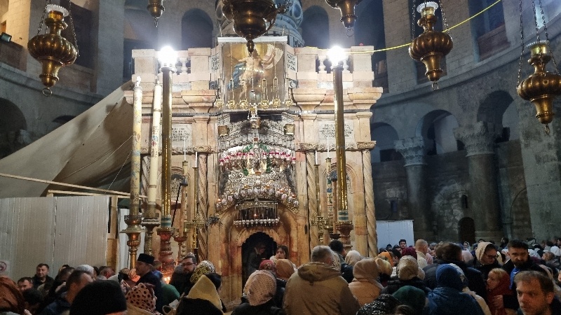 Ночная служба в Иерусалиме на Сретение 🙏 1 Иерусалим