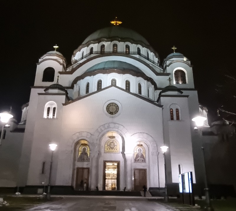 Первый день в Сербии 2 Собор св. Саввы Сербского