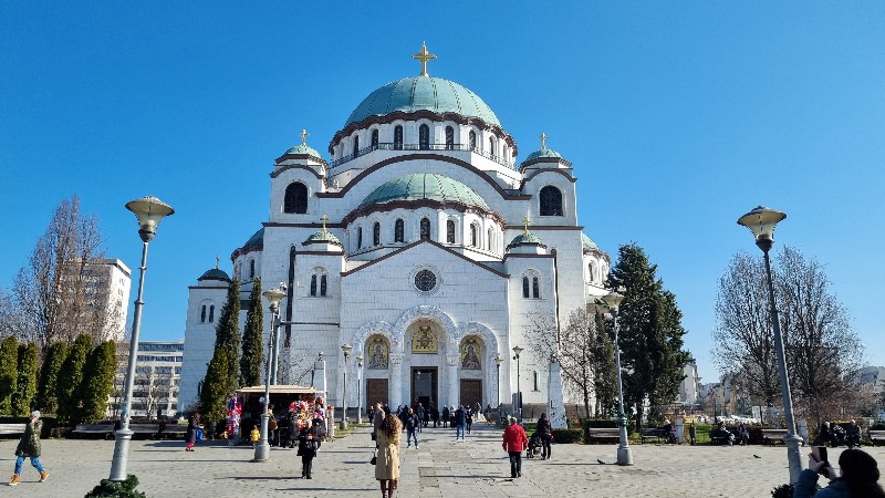 2-й день в Сербии - Сретение Господне 🙏 2 Собор святого Саввы Сербского_1