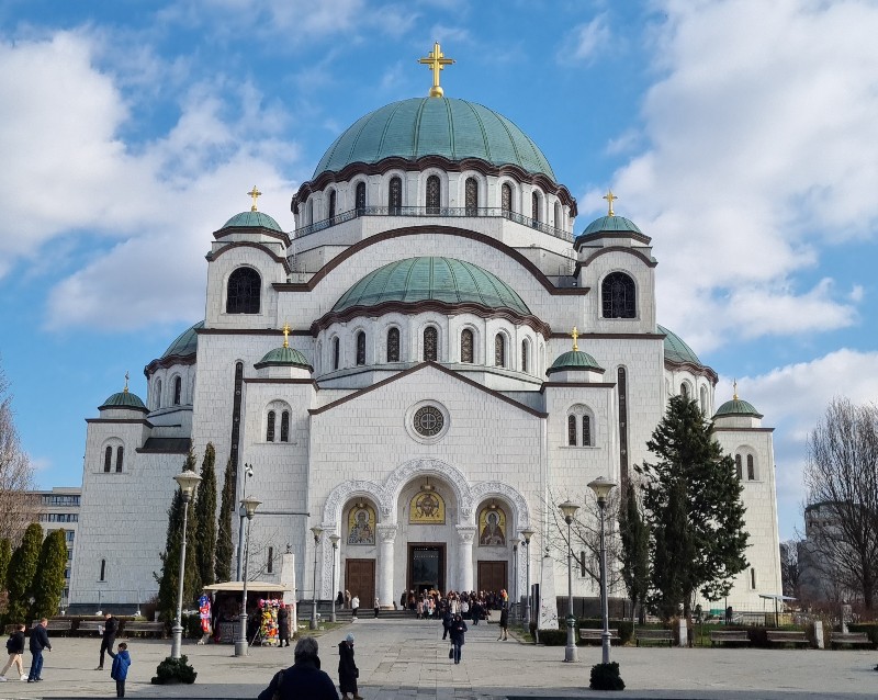 Первый день в Сербии 6 Собор святого Саввы