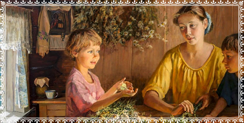 Мать с детьми