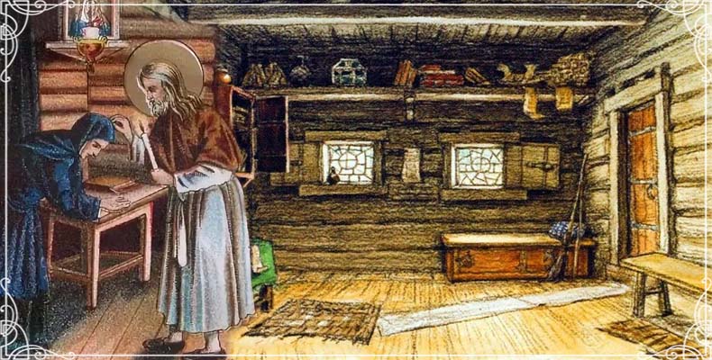 Серафим Саровский и монахиня