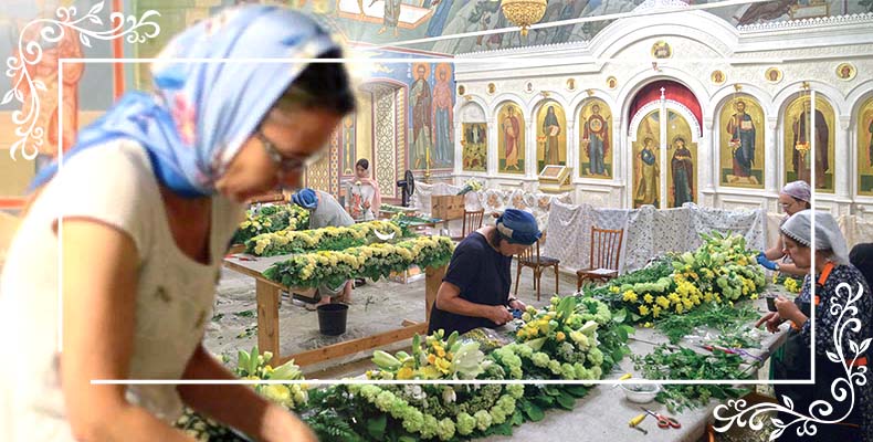 Цветы в храме. Храмовая флористика