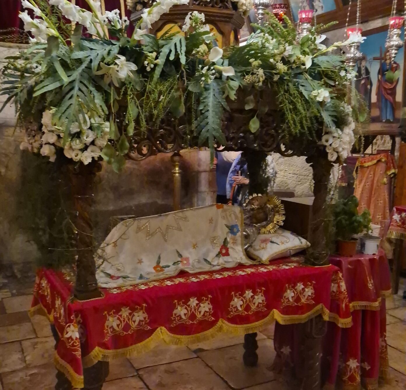 В Иерусалим на Успение Божией Матери🙏 7 Плащаница Матери Божией